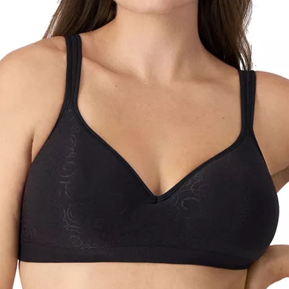 Bali Comfort Revolution Wirefree bra black size 38DD convertible straps